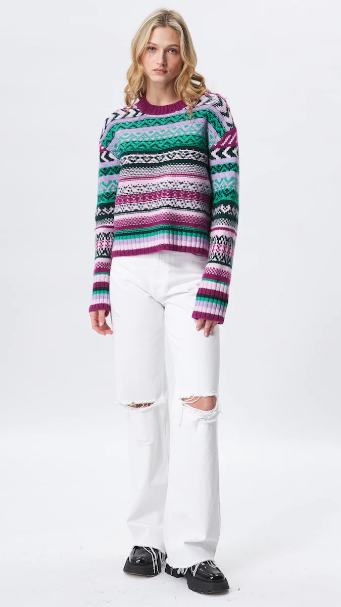 Blaze Knit Pullover Sweater (Apres Bash)