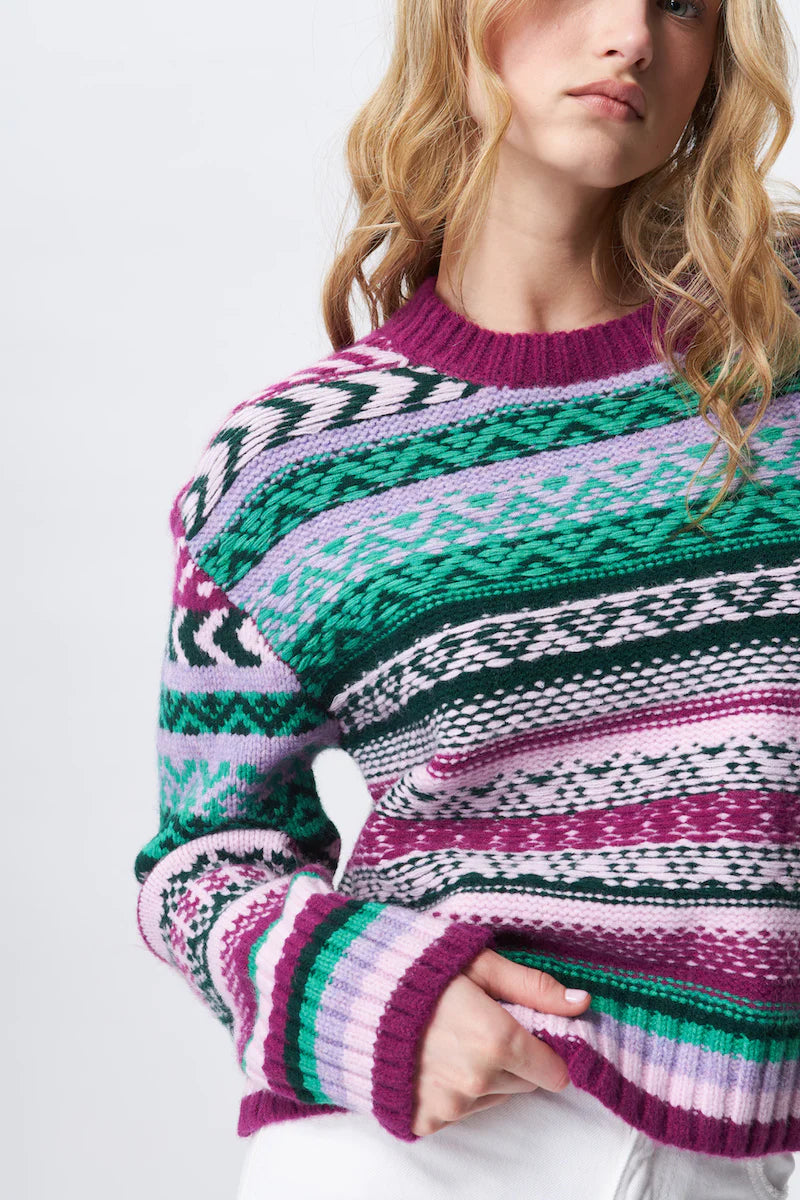 Blaze Knit Pullover Sweater (Apres Bash)