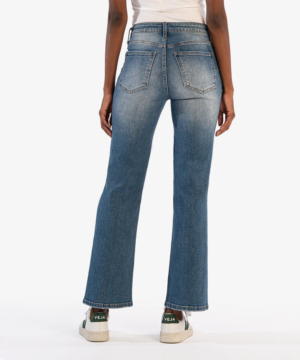 Nadia High Rise Flare - Medium Base Wash