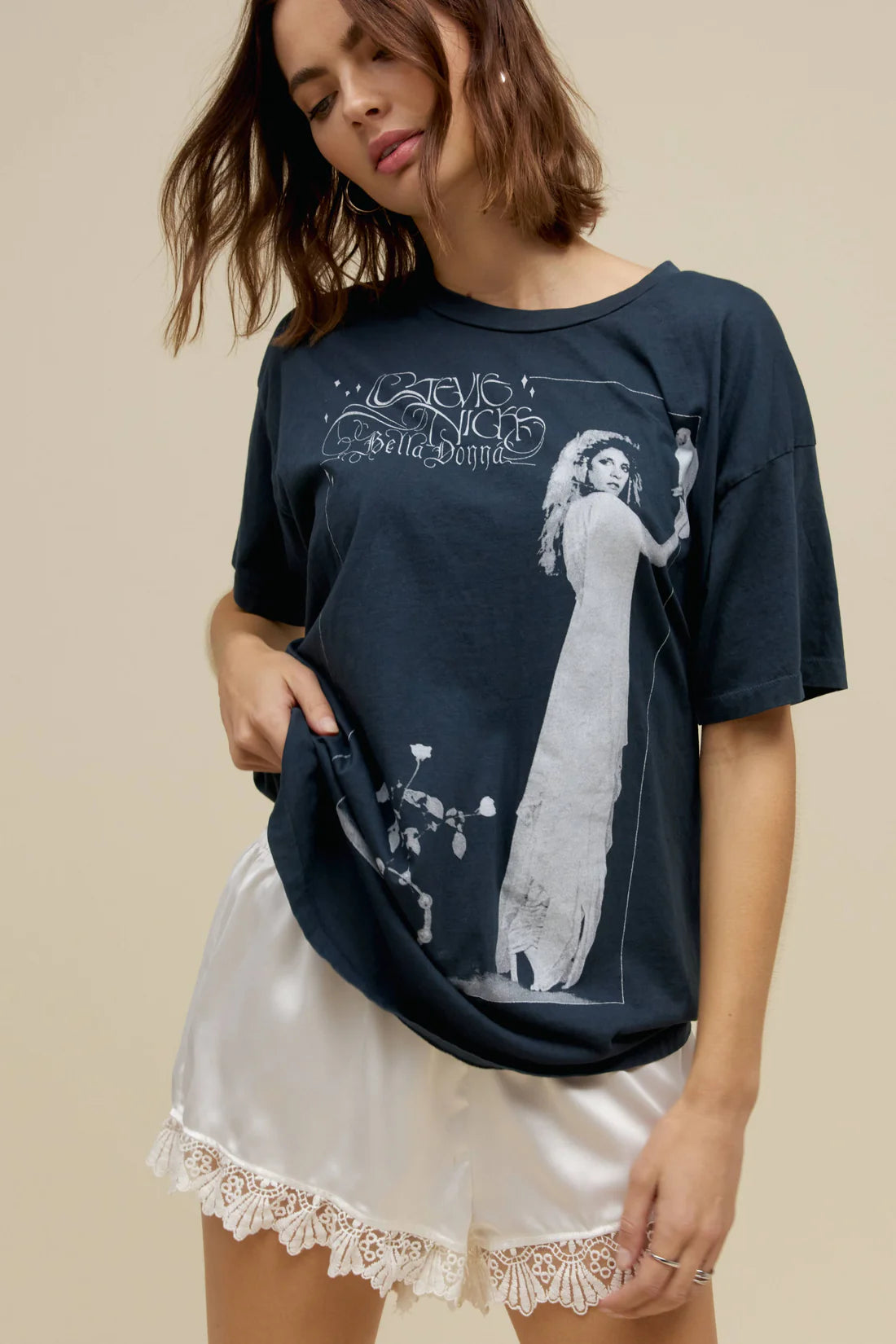 Stevie Nicks Bella Donna Merch Tee - Vintage Black