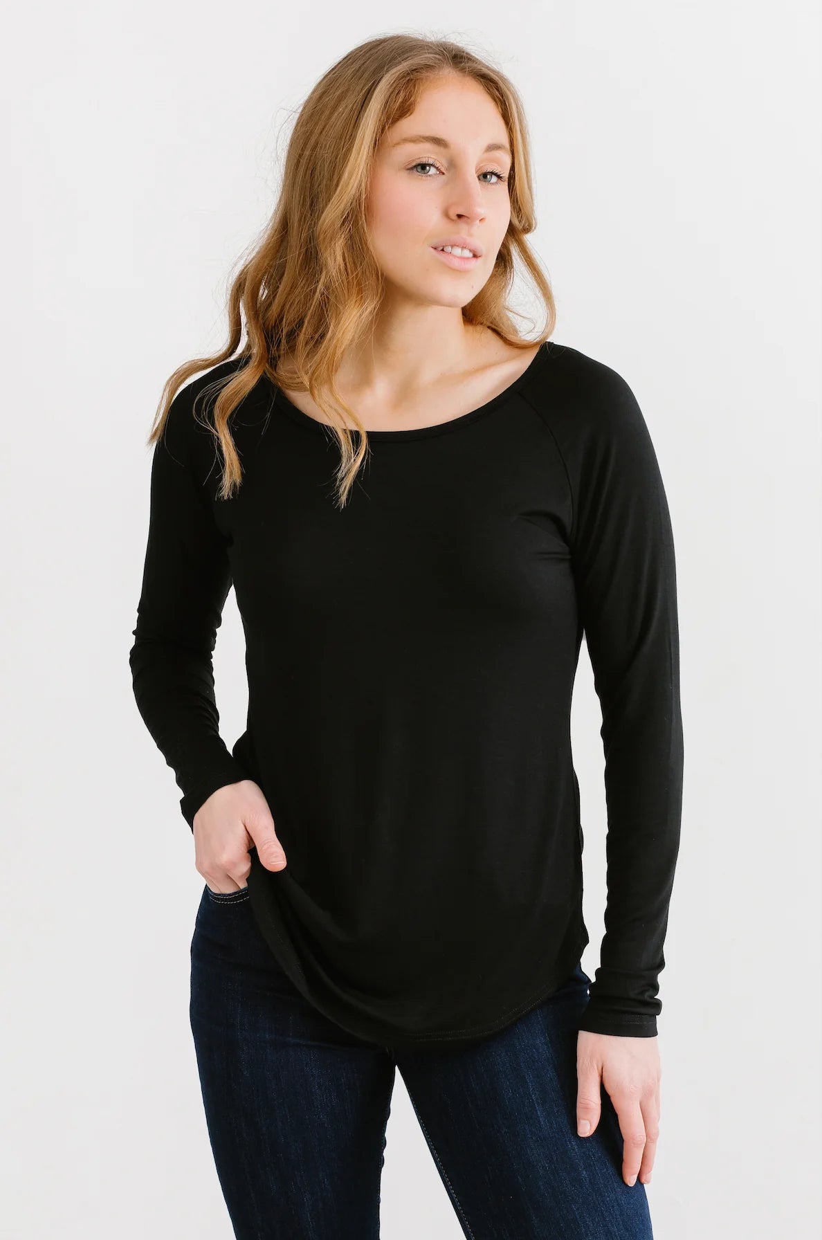 Be Passionate- Long Sleeve Black Shirt