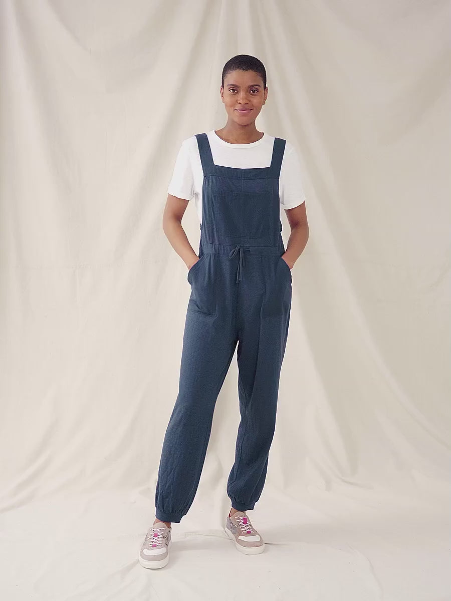 Daphne Jersey Jumpsuit // French Navy