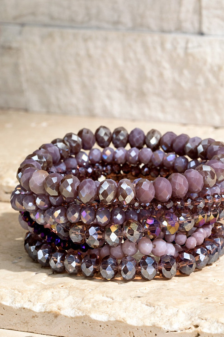 Glass Bead 9 Set Bracelet/ 19 Colors