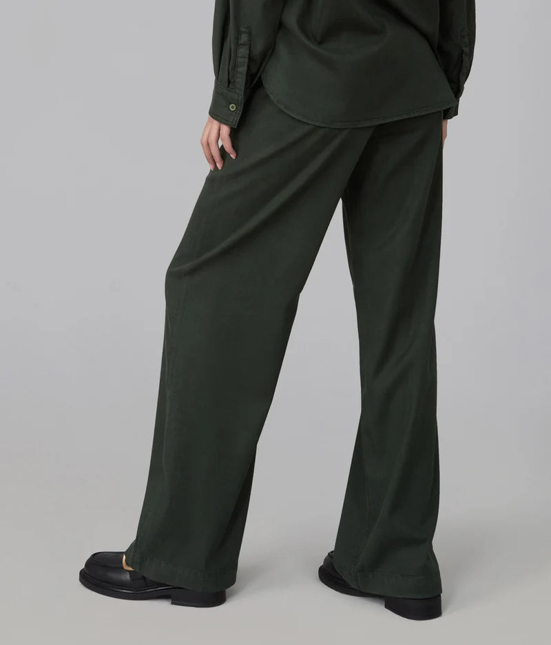 Remy Mid Rise Wide Leg Pants - Command Sage