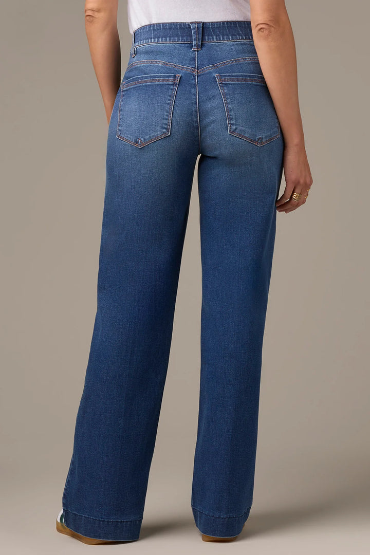 Sam Highrise Wide Leg Jeans - Blue Denim