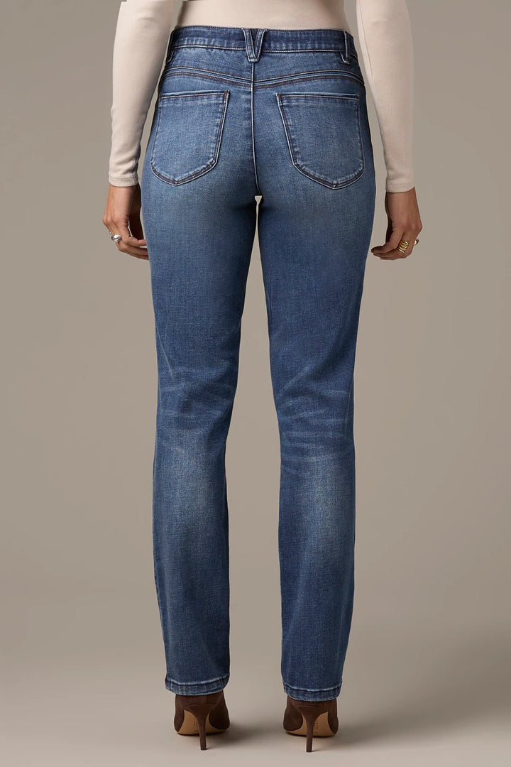 Sawyer Mid Rise Straight Leg Jeans - Indigo Artisanal Wash