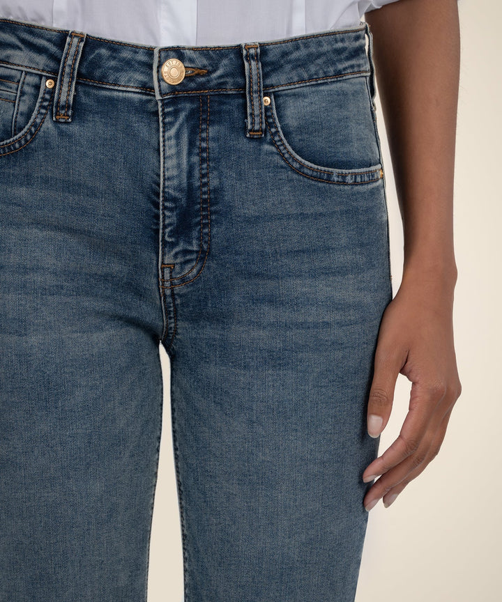 Stella High Rise Flare Jeans -  Debonairly W/Dk Base Wash