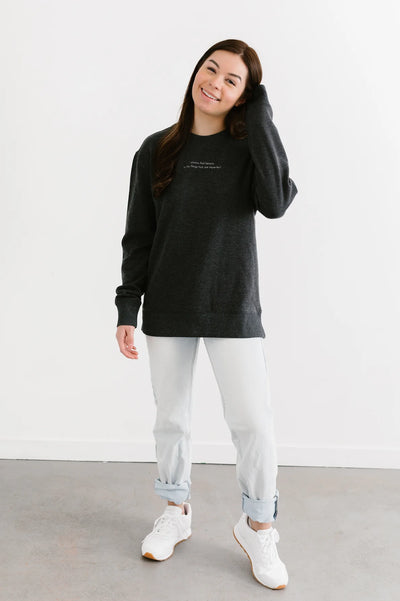 Sweet Sunday Sweater - Charcoal