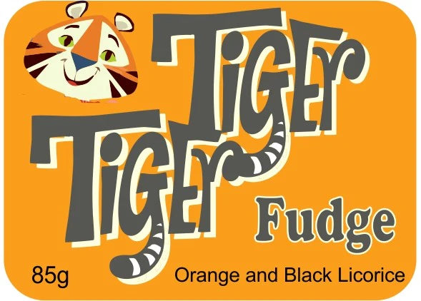 Tiger Tiger Fudge in a Jar with a Spoon