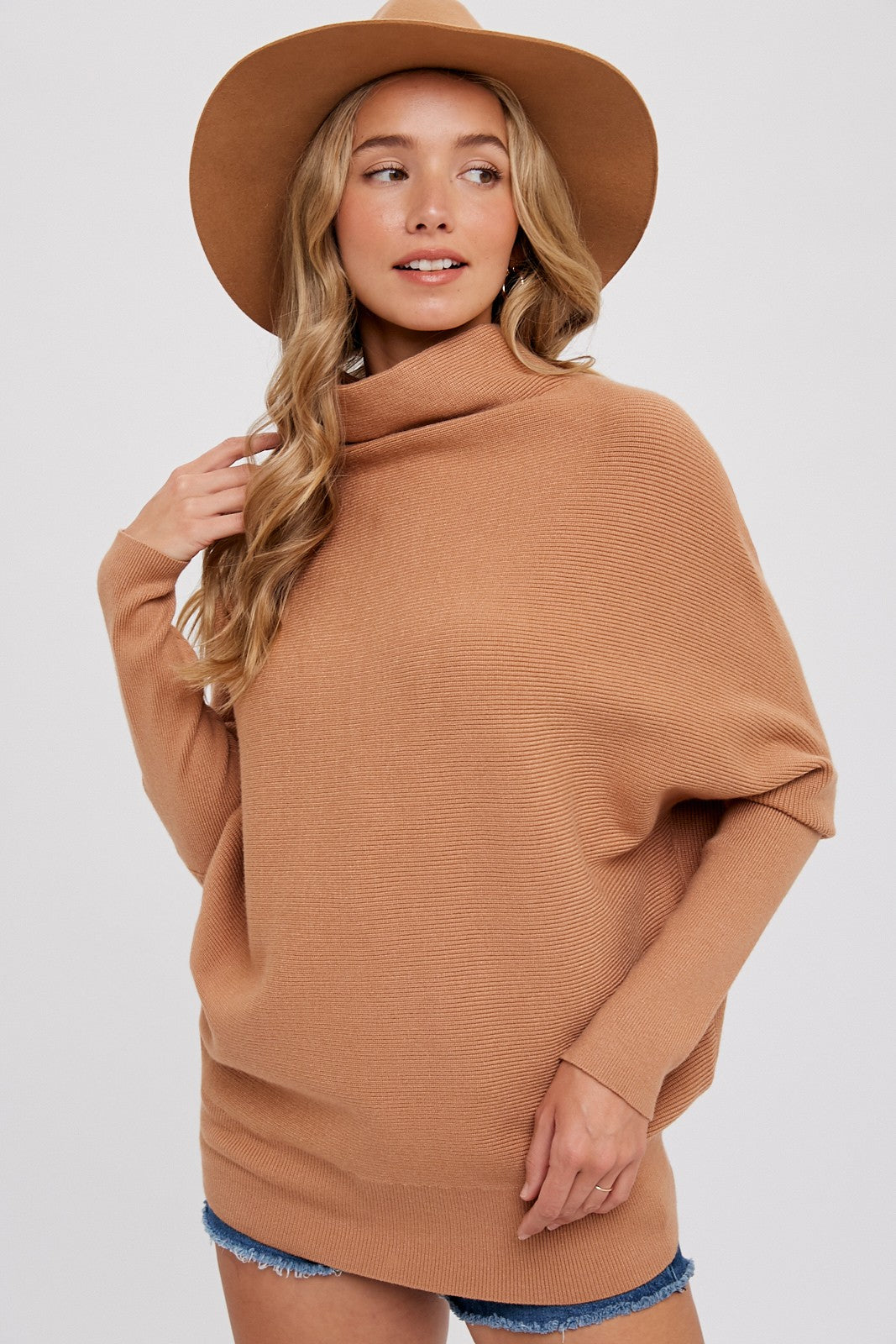 Slouch Neck Dolman Pullover - 5 colors
