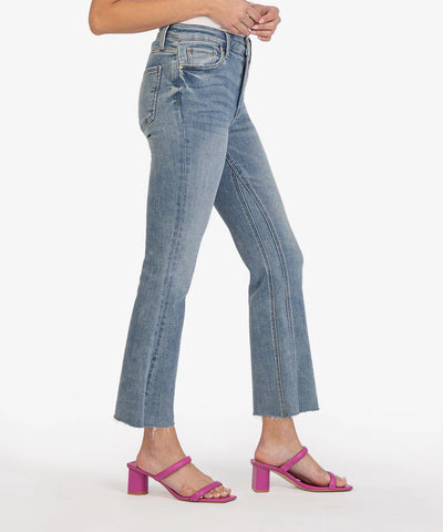 Kelsey High Rise Fab Ab Ankle Flare (Comprehensive Wash)