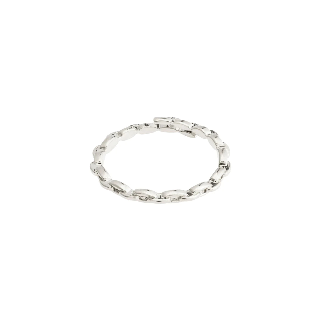 LuLu Recycled Chain Stack Ring // Silver