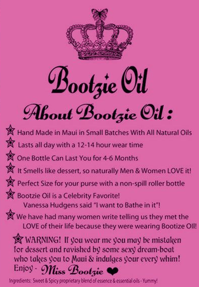 Bootzie Oil made with love in Maui - 10 ml