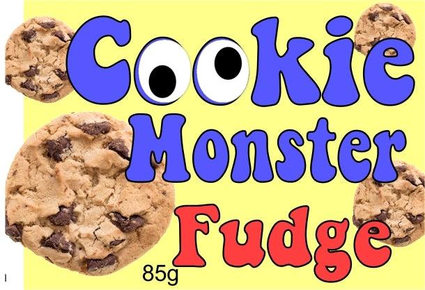 Cookie Monster Fudge in a Jar with a Spoon - Ulla-La Boutique