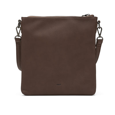 Co-Lab bark colored faux suede cross body