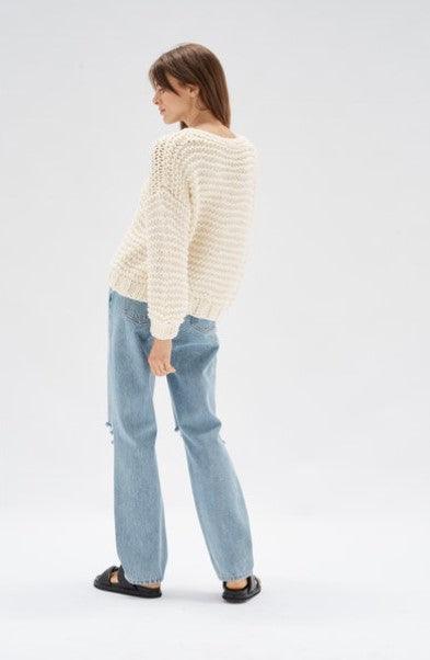 Mink Pink Avoco Sweater Cardigan // Ivory