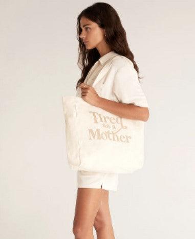 Z Supply "Tired As A Mother" TOTE // Natural - Ulla-La Boutique