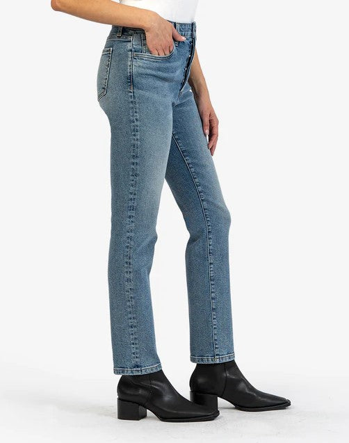 Rosa High Rise Ankle Straight Jeans // Dance Med