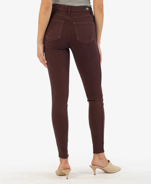 Connie Ankle Skinny Jeans // Plum