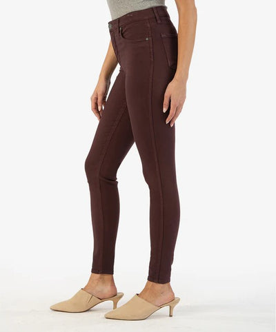 Connie Ankle Skinny Jeans // Plum