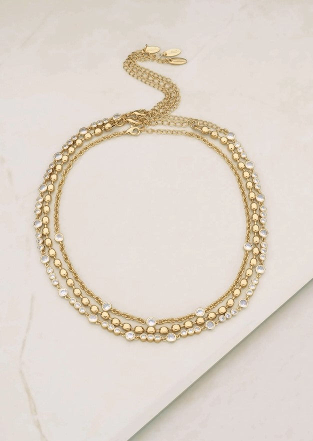 Main Character 18K Gold Plated layered necklace