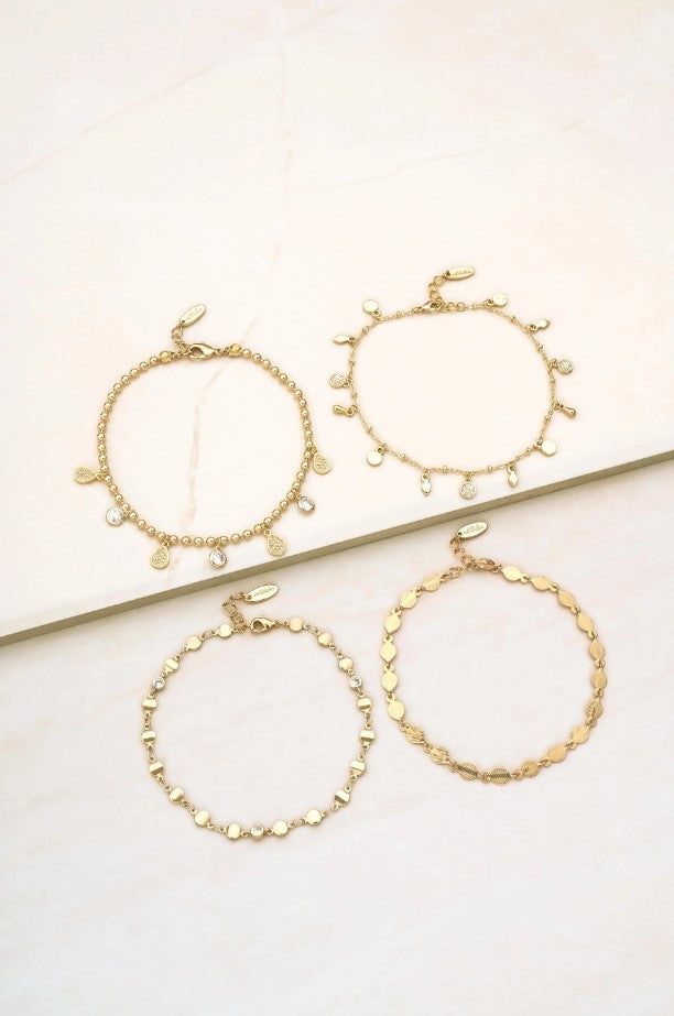 The More the Merrier 18k Gold Plated Anklet Set