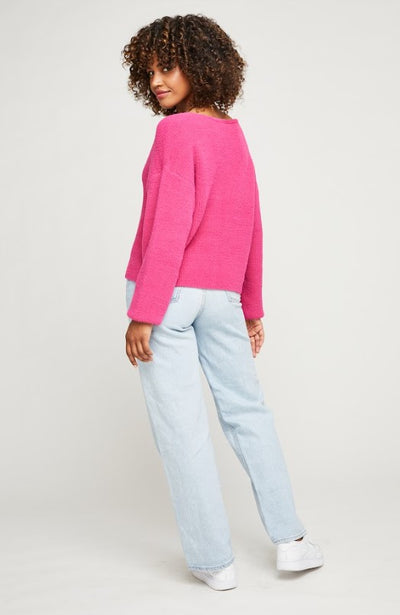 Clarkson V-Neck Sweater // Wild Orchid