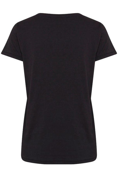 Ichi black t-shirt - Ulla-La Boutique