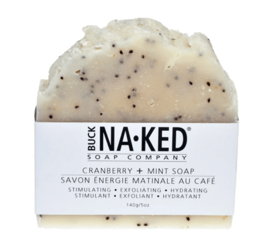 Buck Naked Cranberry + Mint Soap