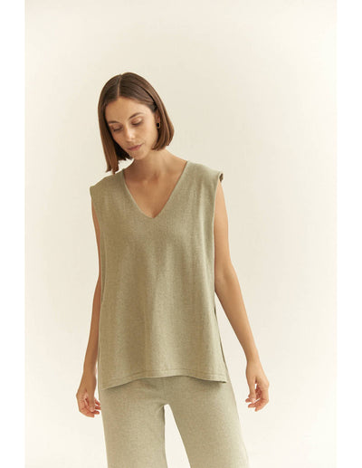 Clico Sleeveless Knitted Top