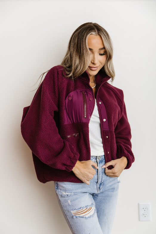 Oversized Fleece Jacket // 2 Colors Available