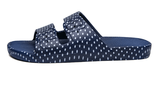 Freedom Moses Dots White Navy