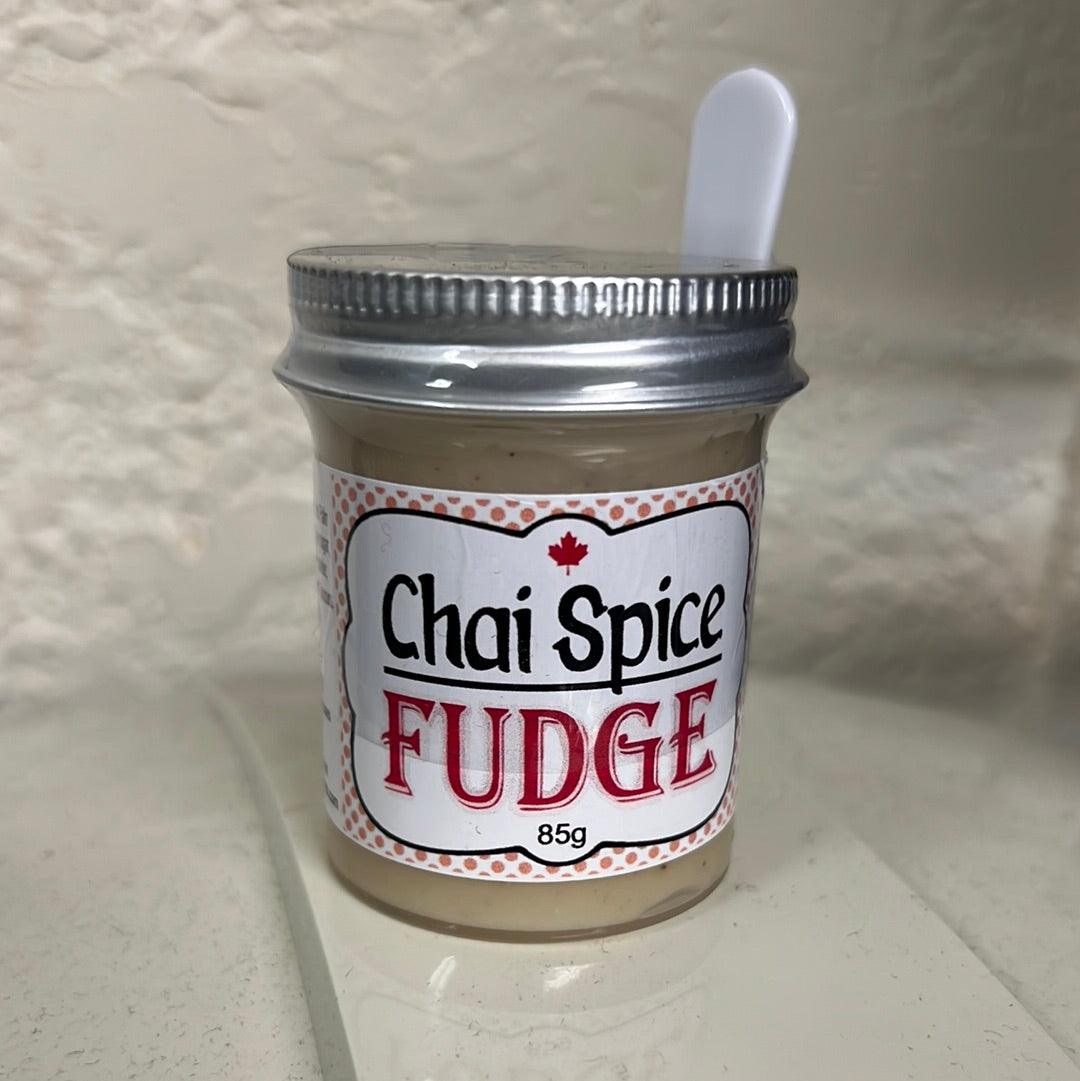 Chai Spice Fudge in a Jar with a Spoon - Ulla-La Boutique