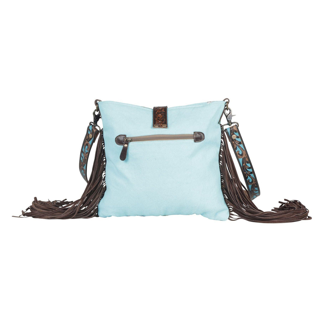 Minutiae Canvas &amp; Leather Shoulder Bag - Ulla-La Boutique