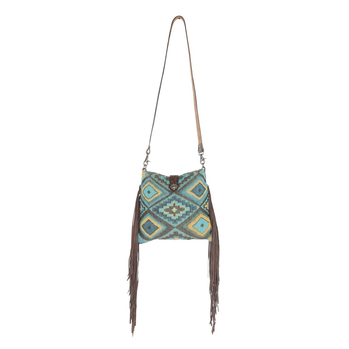 Minutiae Canvas &amp; Leather Shoulder Bag - Ulla-La Boutique