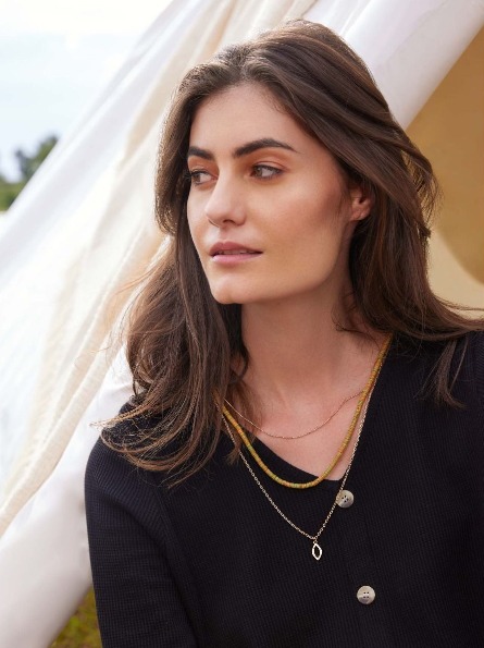 Ritzy Bohemian Acrylic Pendant Necklace
