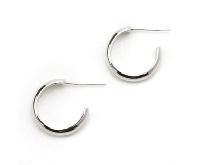 Lover's Tempo Silvia Hoop Earrings // Silver