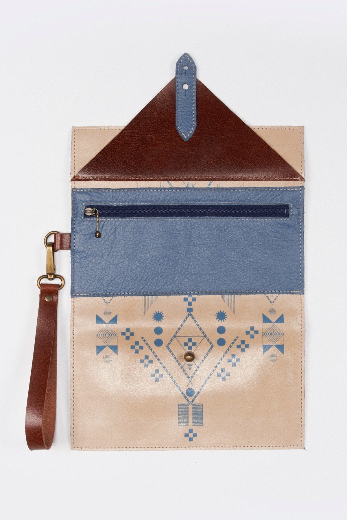 Noujica tan leather wallet - Ulla-La Boutique