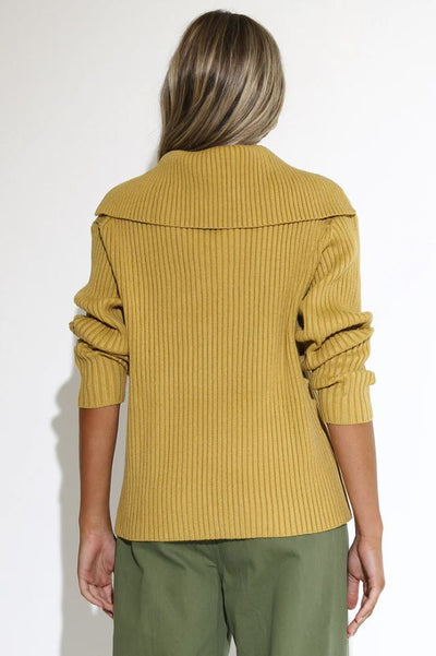 Sara Lee Knit Sweater // Mustard