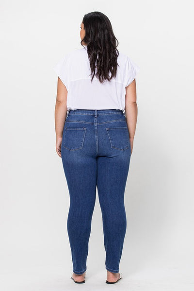 PLUS High Rise Skinny Jeans // Med Wash